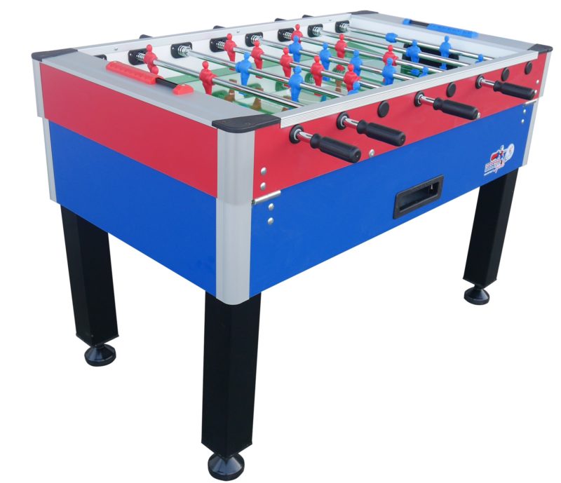Calcio balilla Con Gettoniera New Camp gambe ferro rosso